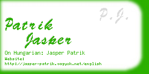 patrik jasper business card